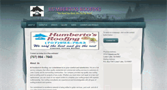 Desktop Screenshot of humbertosroofing.com